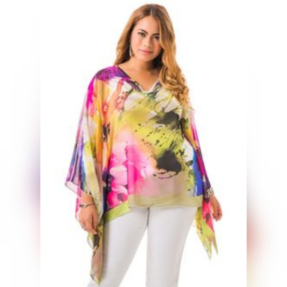 💛🌺 Watercolor flower top